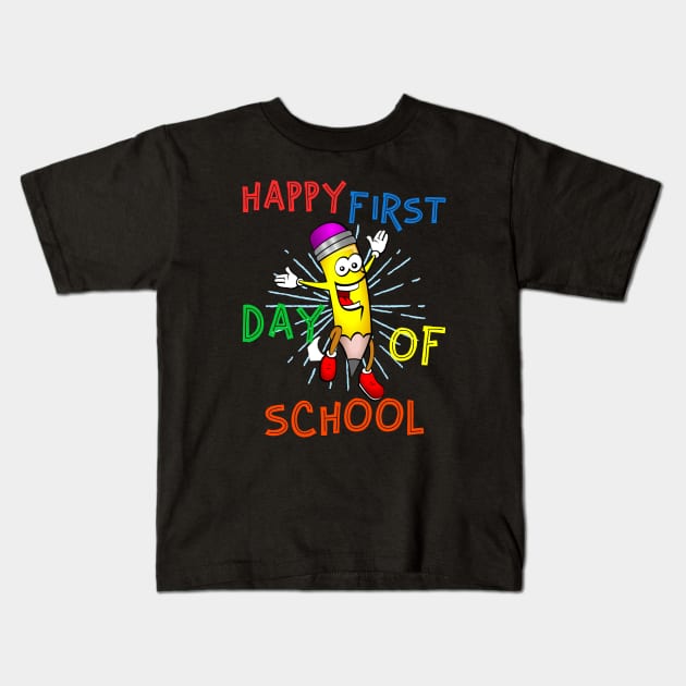 Happy First Day Of School Kids T-Shirt by MONMON-75